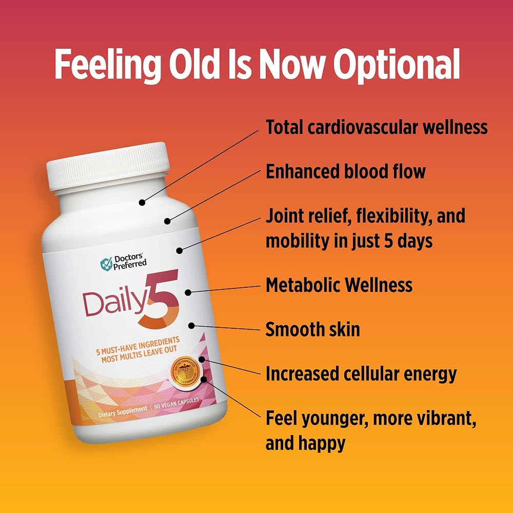 DOCTORS' PREFERRED Daily5 Multivitamin for Women and Men - 90 Capsules - image 4