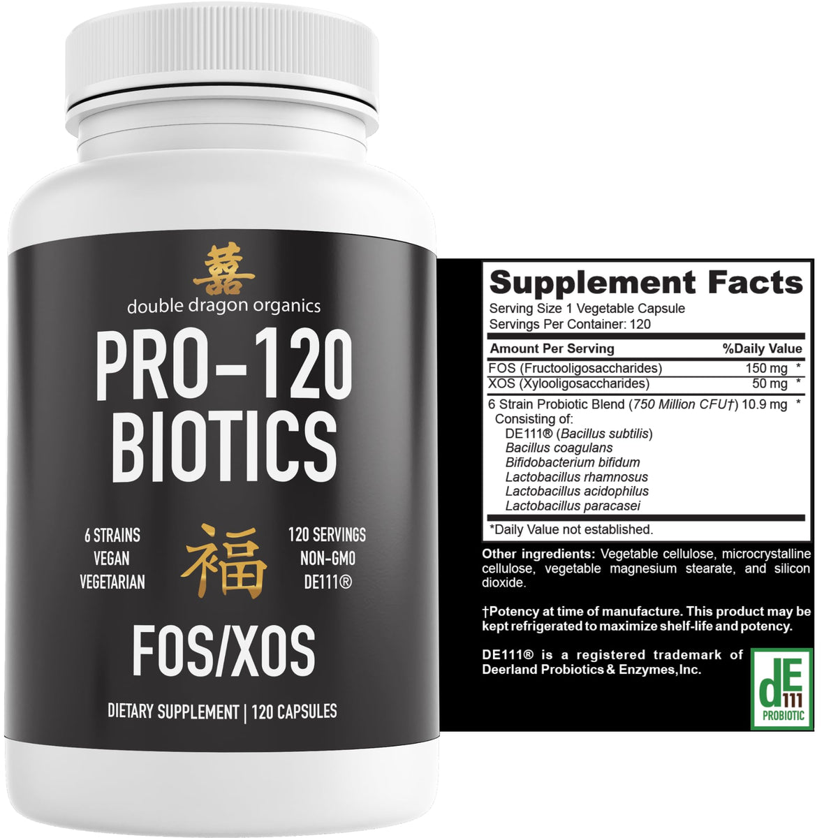 Double Dragon Organics Probiotics for Men and Women - 60 Capsules - image 2