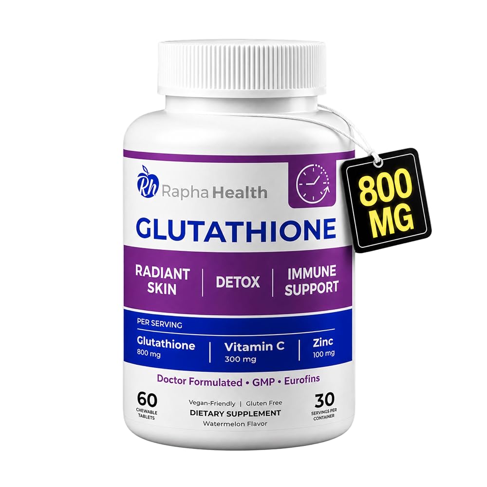 RAPHA HEALTH - Glutathione Enhanced with Vitamin C & Zinc