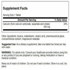 Swanson Calcium Carbonate Aspartate & Citrate 500 mg - 100 Tablets - image 2