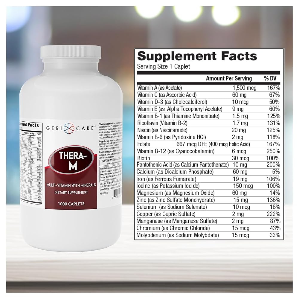 GeriCare Thera High Potency Multivitamin, Nutritional Supplement