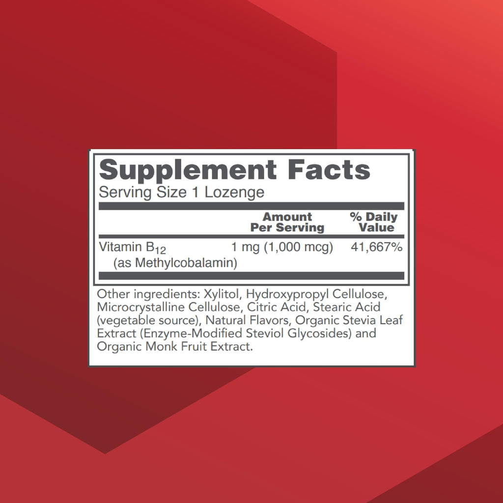 PROTOCOL FOR LIFE BALANCE Methyl B12 1000 mcg Brain Health - 100 Lozenges - image 2