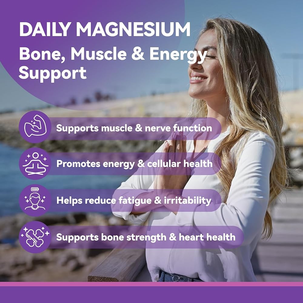 Inner Brightness Pure Magnesium 250mg with Calcium - 200 Tablets - image 2