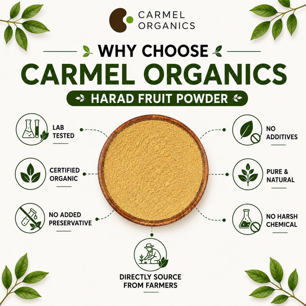 CARMEL ORGANICS Haritaki Fruit Powder - 8 Ounce - image 4