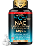 NUTRAHARMONY NAC 1200 mg with Selenium, B6 & B12 - 120 Capsules