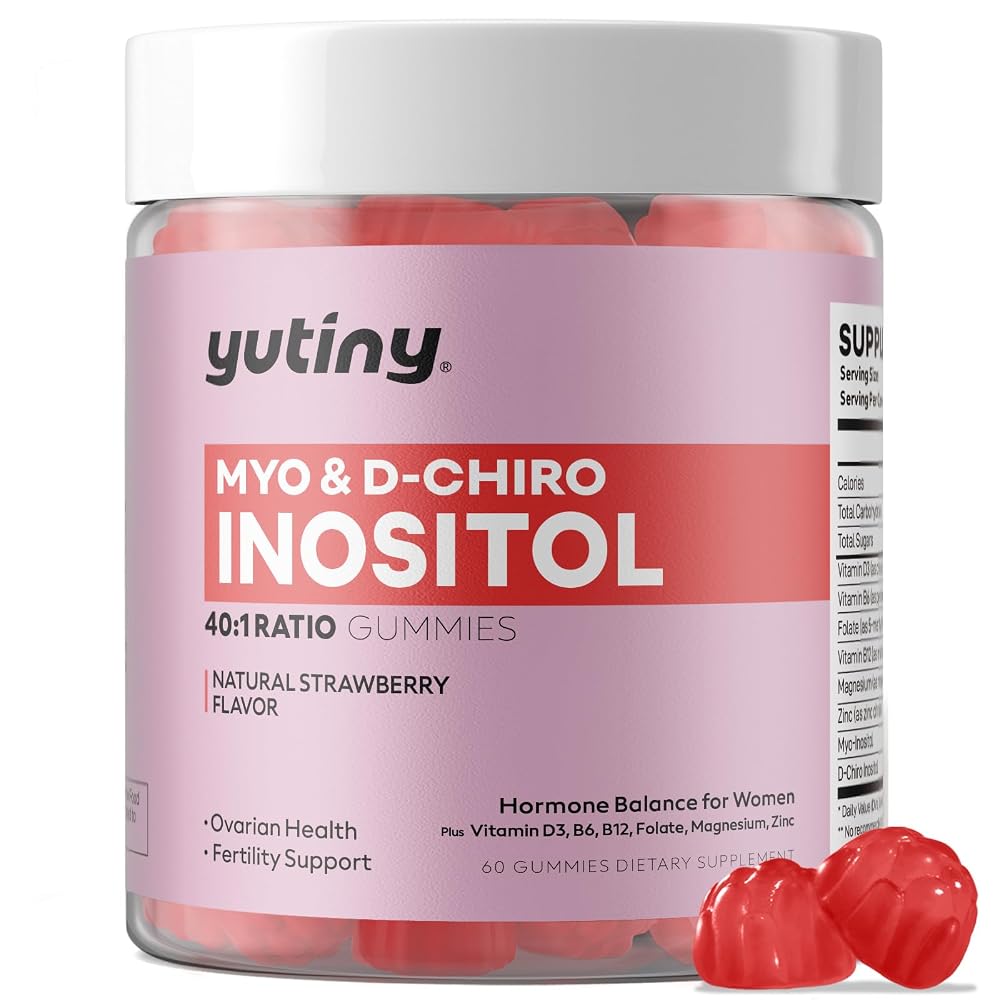 Yutiny Myo-Inositol & D-Chiro Inositol Gummies - 60 Count