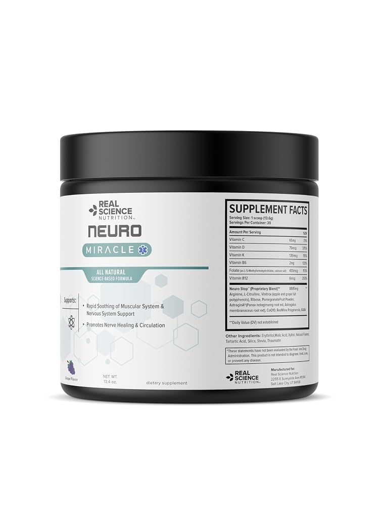 Real Science Nutrition Neuro Nerve Support Powder - 30 Servings - image 2
