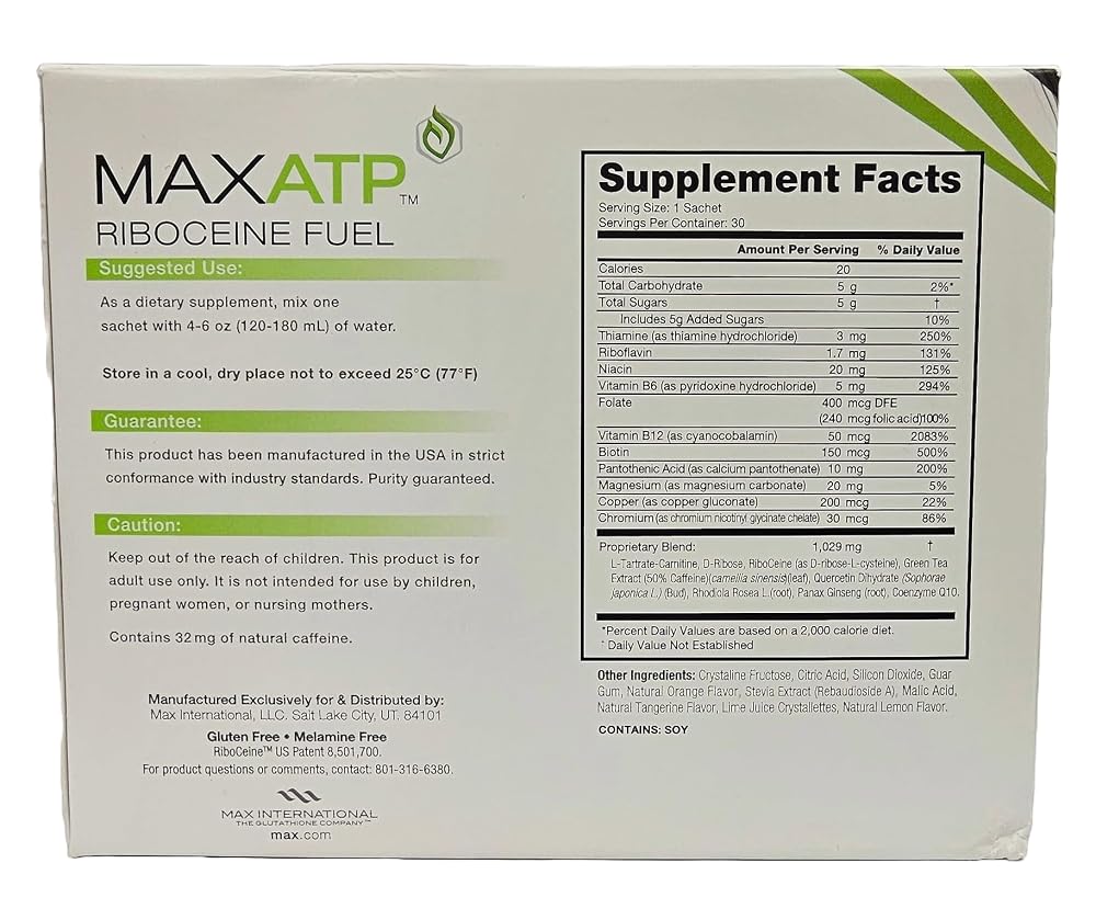 MaxATP Riboceine Fuel Energy Powder - 30 Packets - image 2
