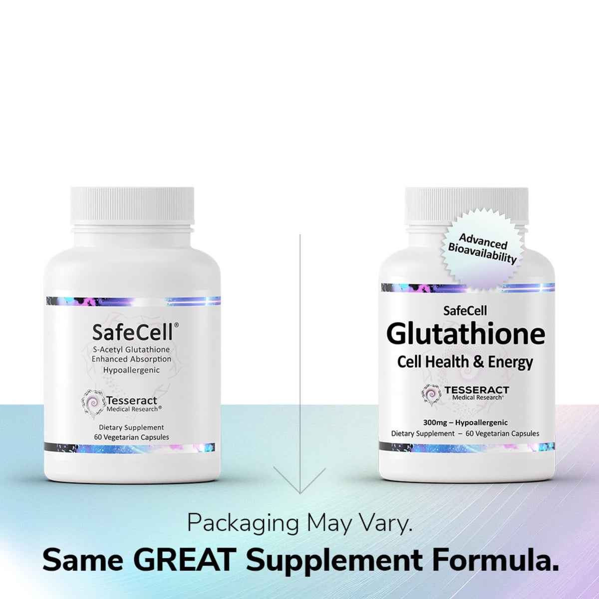 Tesseract SafeCell S-Acetyl Glutathione 300mg - 60 Capsules - image 7