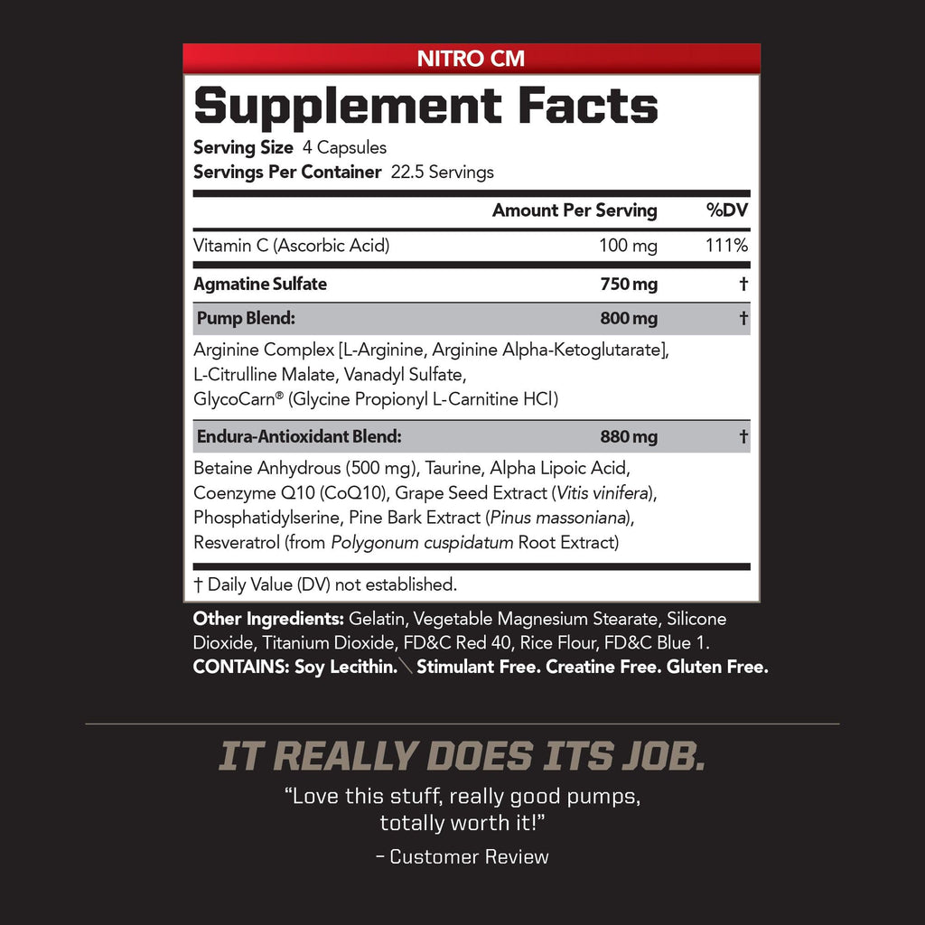 PMD Sports Nitro CM Nitric Oxide - 90 Capsules