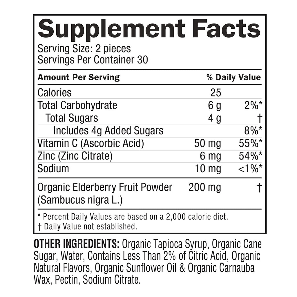 Go Organic Immune Support Elderberry Gummies - 60 Count - image 3