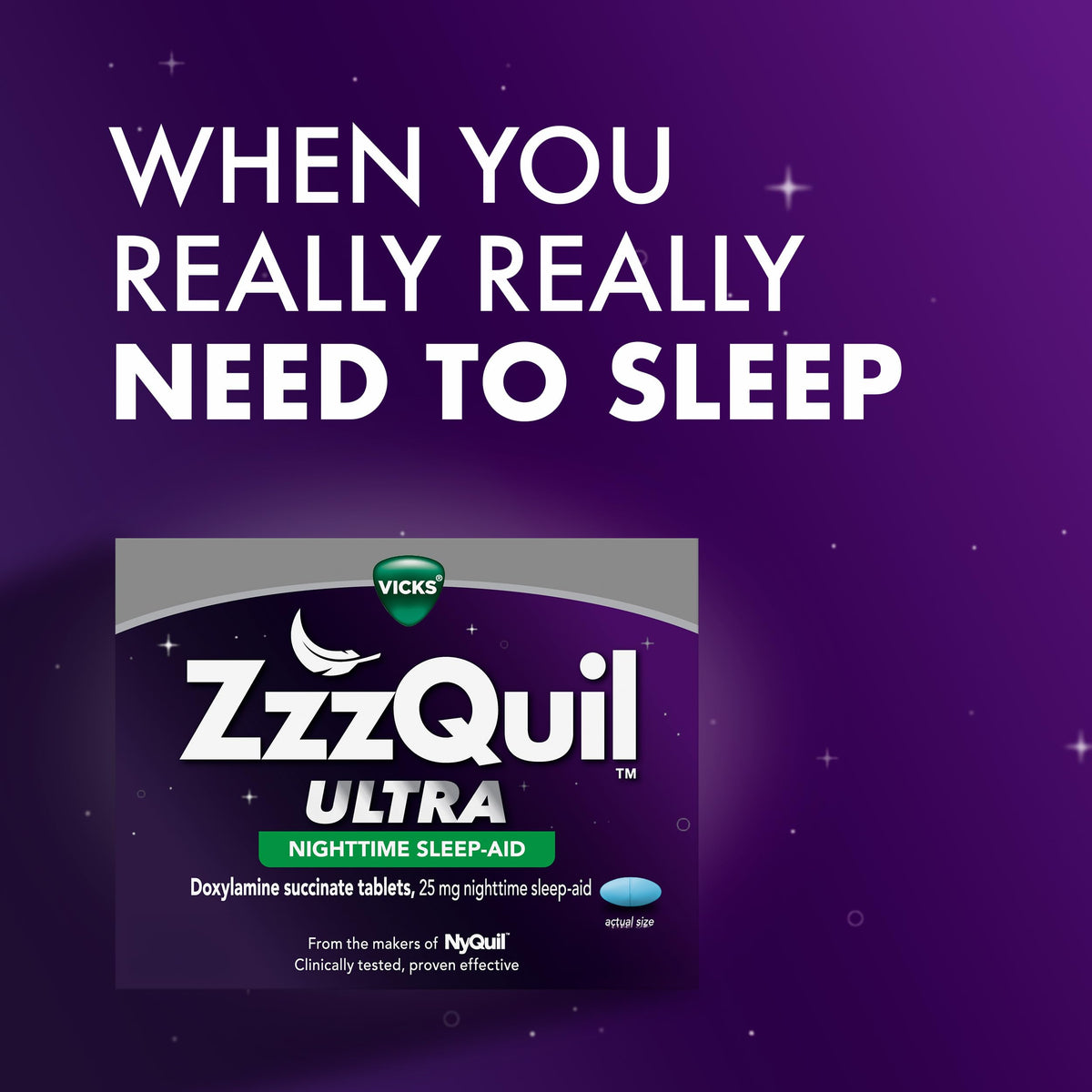 ZzzQuil Ultra Sleep Aid Doxylamine Succinate 25mg - 48 Tablets - image 4