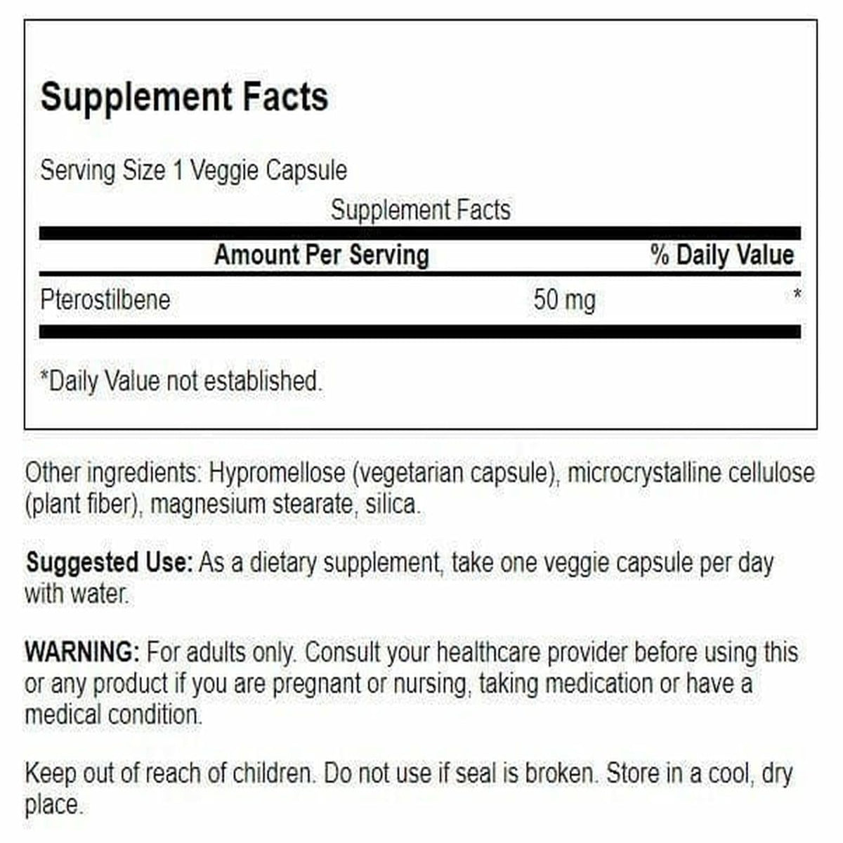 Swanson Ultra Pterostilbene Antioxidant 50 mg - 30 Vegetarian Capsules - image 2