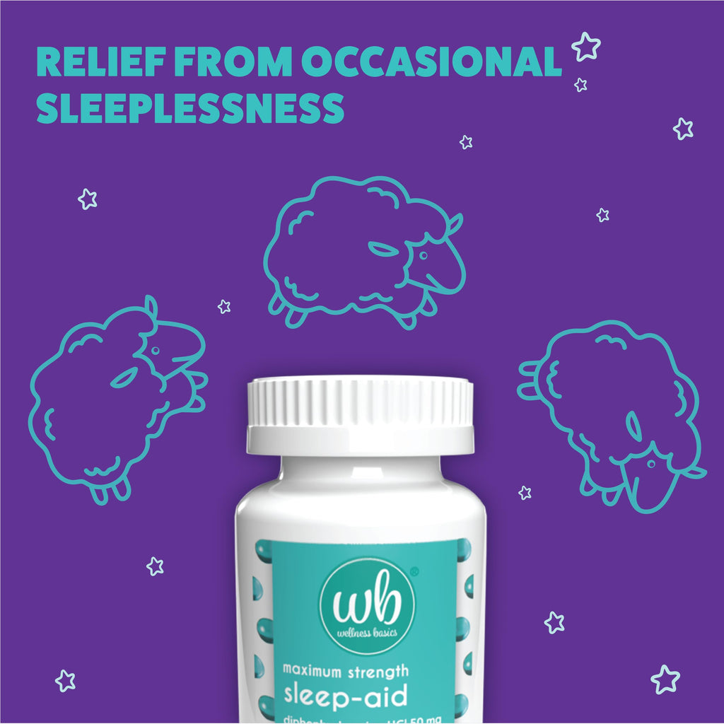 Wellness Basics Sleep Aid Maximum Strength 50 mg - 192 Softgels - image 4