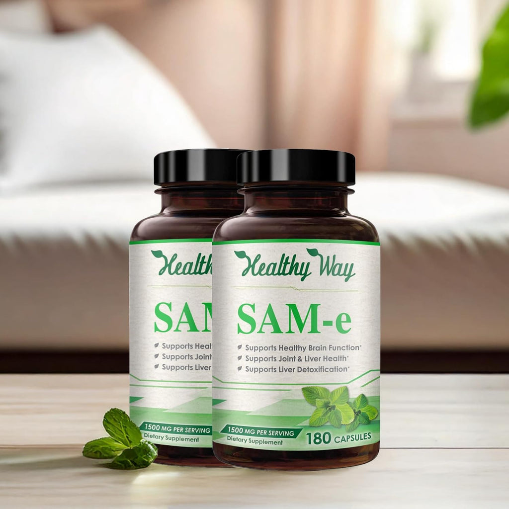 HealthyWayRx SAM-e 1500mg Capsules Brain & Mood Support - 120 Servings - image 9