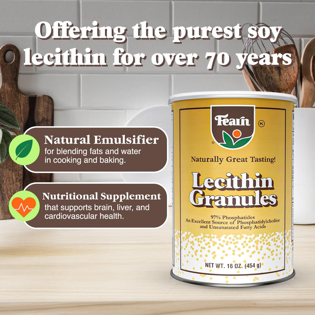 Fearn Soy Lecithin Granules Fat Emulsifier - 16 Oz - image 4