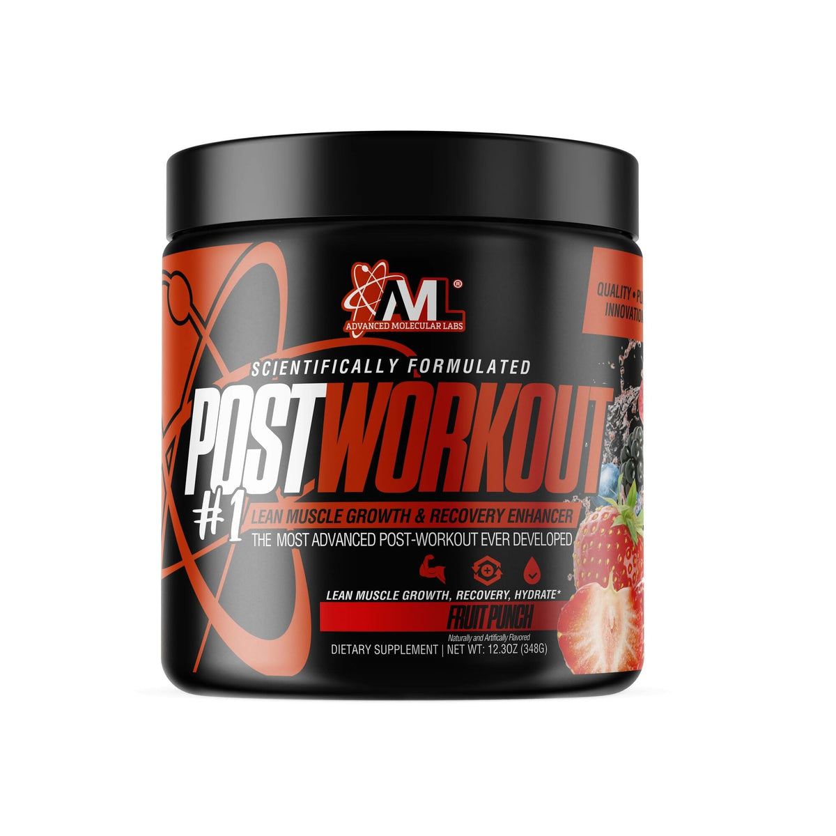 AML Advanced Molecular Labs Post-Workout Powder Mixed Berry - 12.3 oz