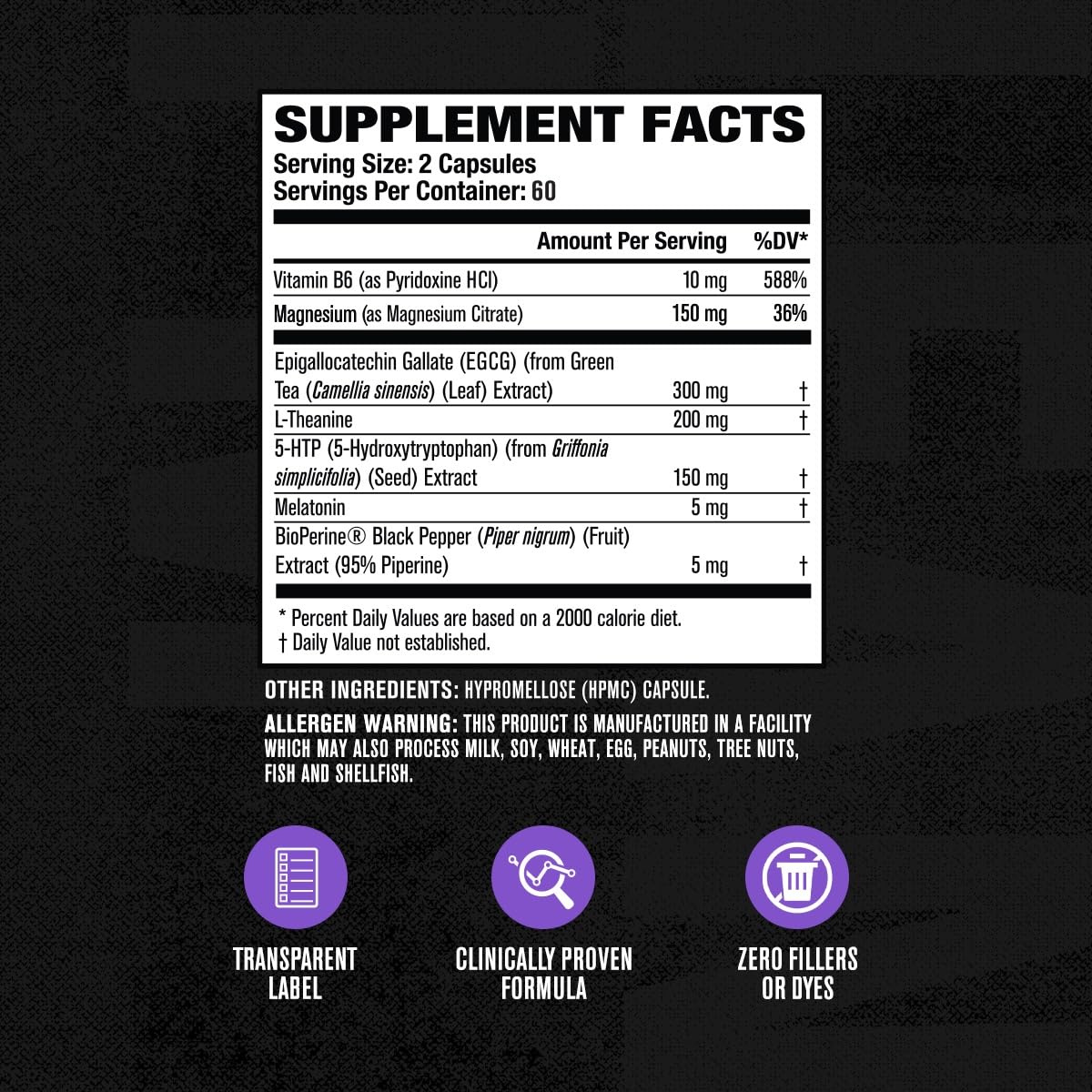 Jacked Factory Lean PM Night Time Fat Burner Sleep Aid - 120 Capsules - image 6