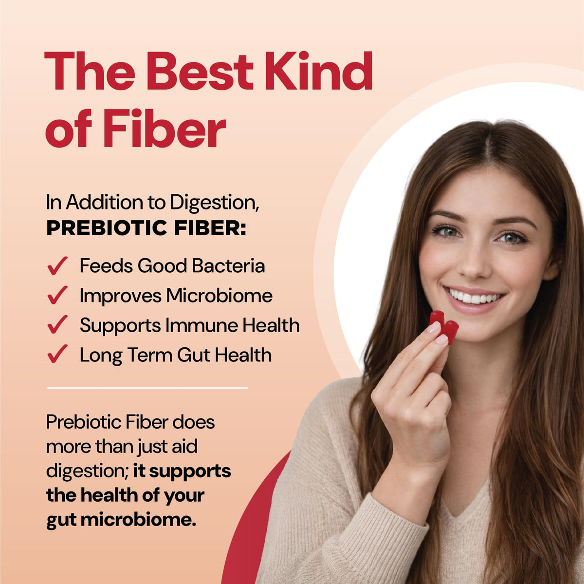 YUM-V'S - Prebiotic Fiber Gummies for Adults & Kids - 5g Digestive