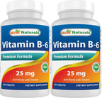 Best Naturals Vitamin B6 25mg - 500 Tablets