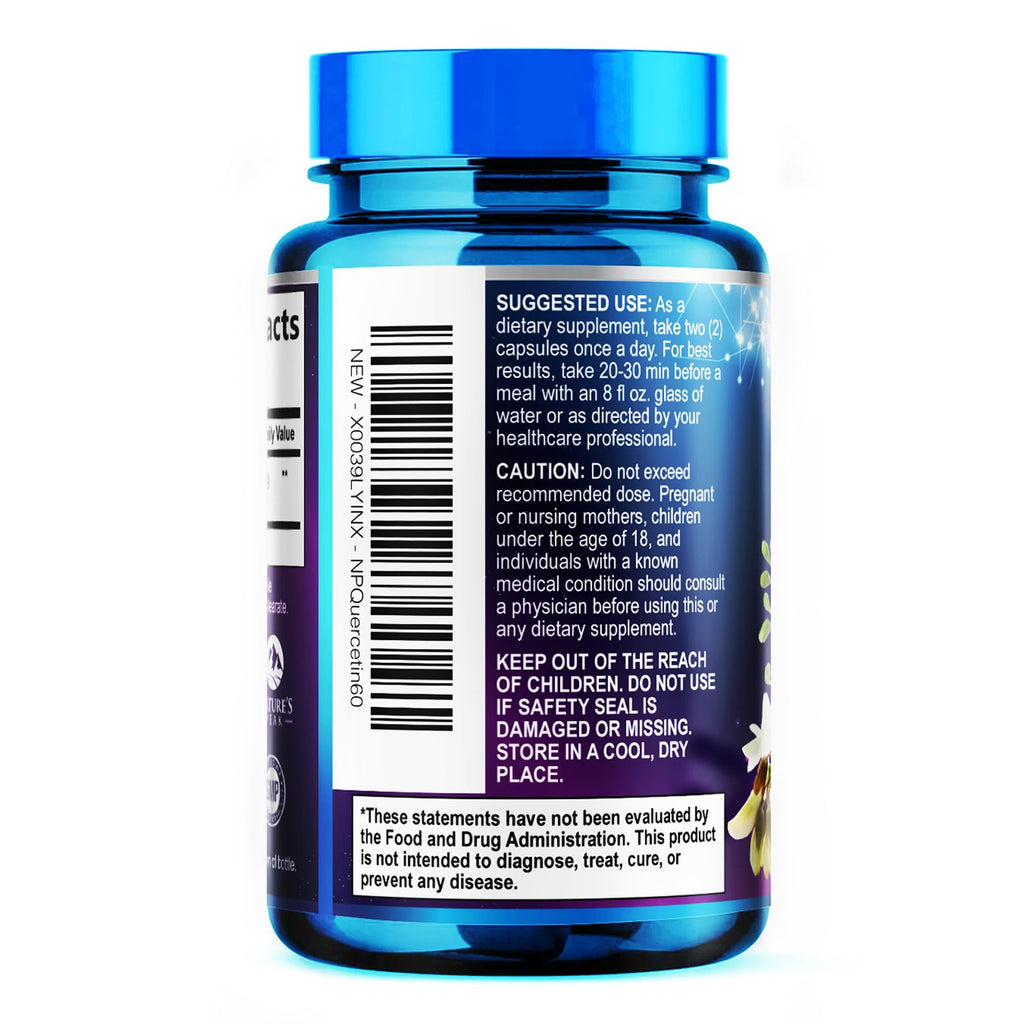 Nature's Peak Quercetin Supplement - Extra Strength Antioxidant