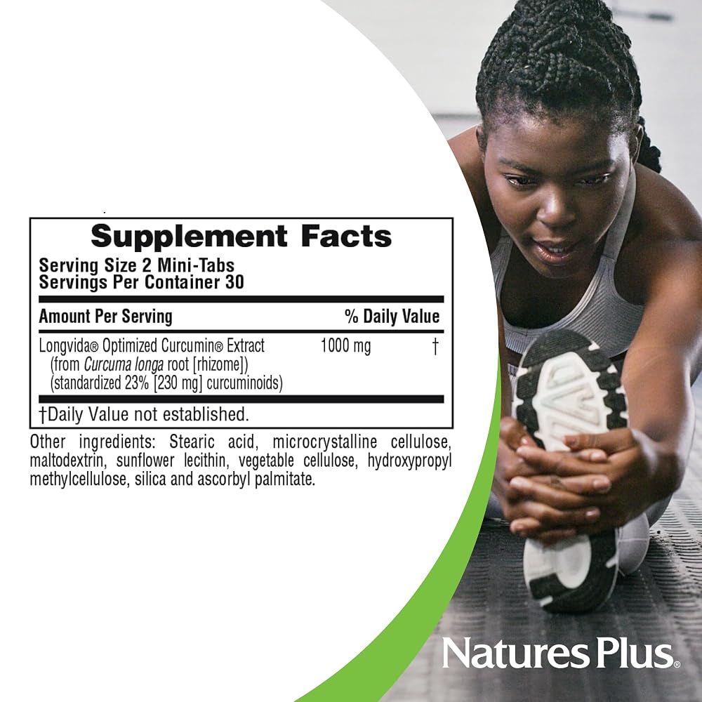 NaturesPlus PRO Longvida Curcumin 1000 mg - 60 Tablets - image 4