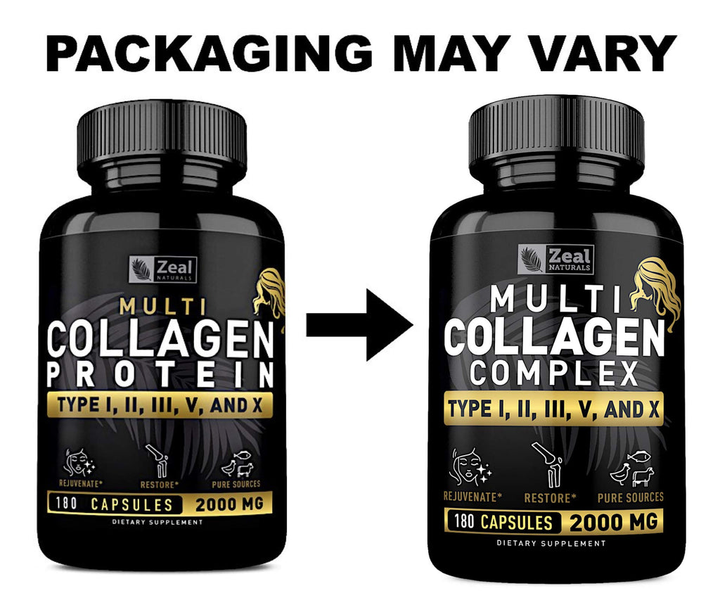 Zeal Naturals Multi Collagen Peptides - 180 Capsules - image 7