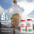 Bronson Antarctic Krill Oil 2000 mg with Omega-3s EPA