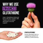 VitaRaw Glutathione 1000mg Immune Support - 120 Vegetarian Capsules - image 5