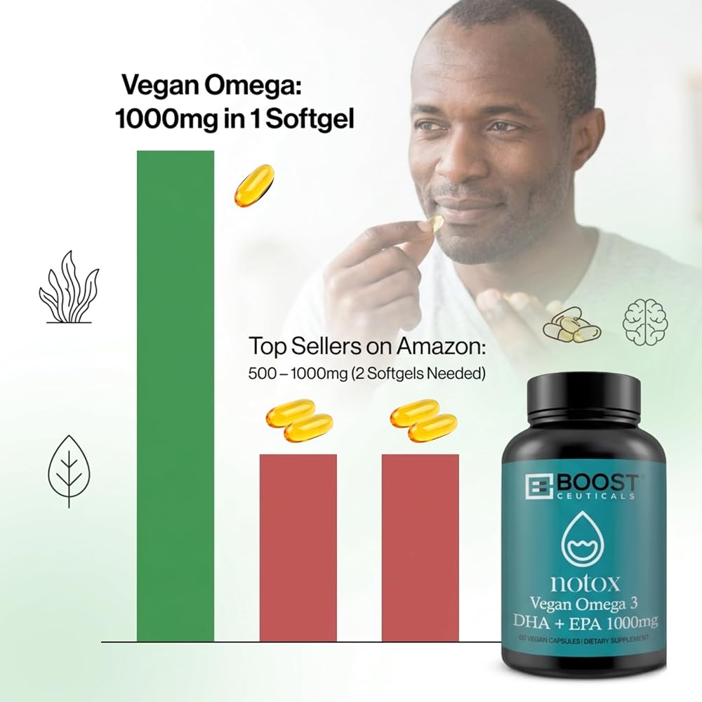 BoostCeuticals Vegan Omega 3 Algae Oil DHA 410mg - 60 Softgels - image 4