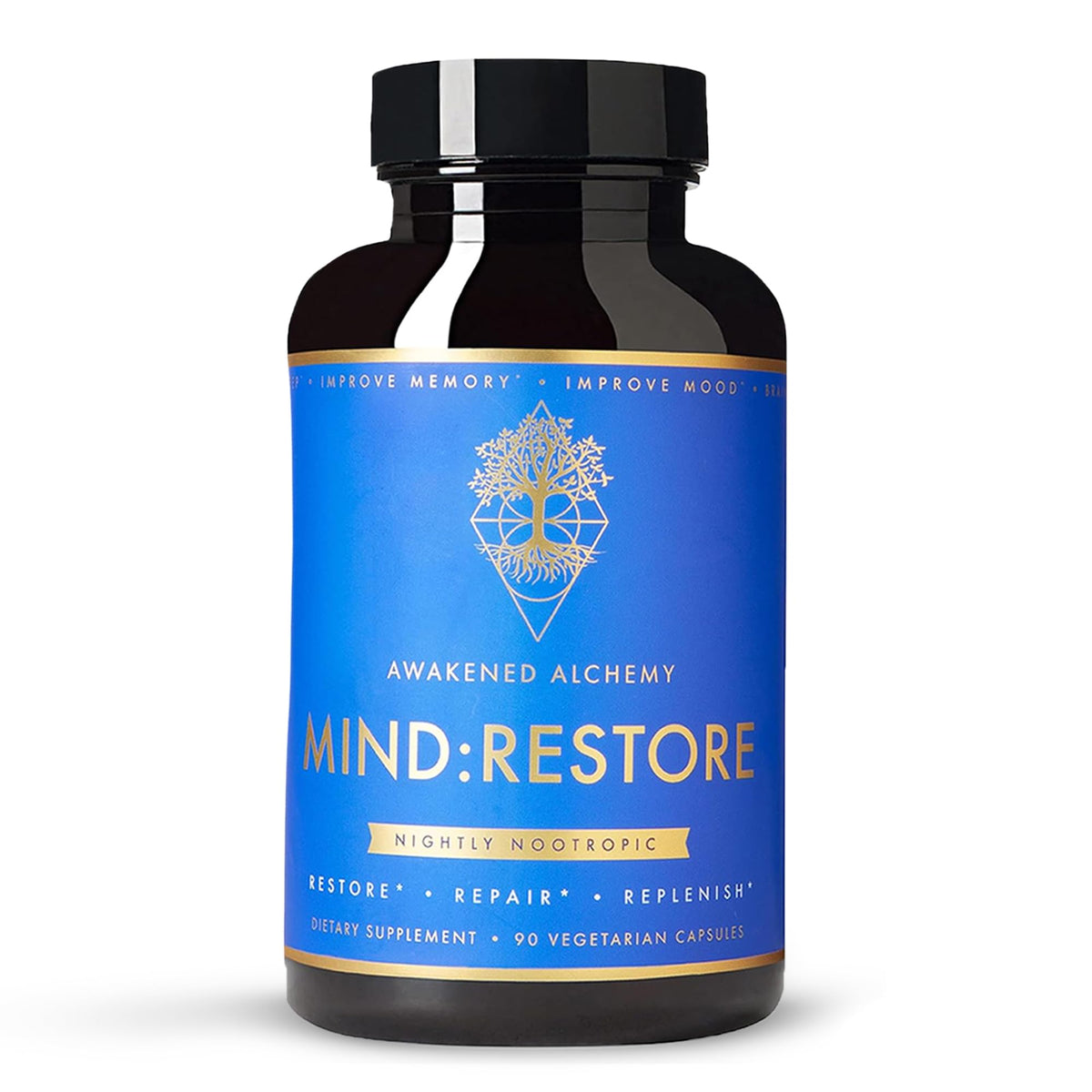Awakened Alchemy MIND:RESTORE Nighttime Nootropic - 90 Capsules