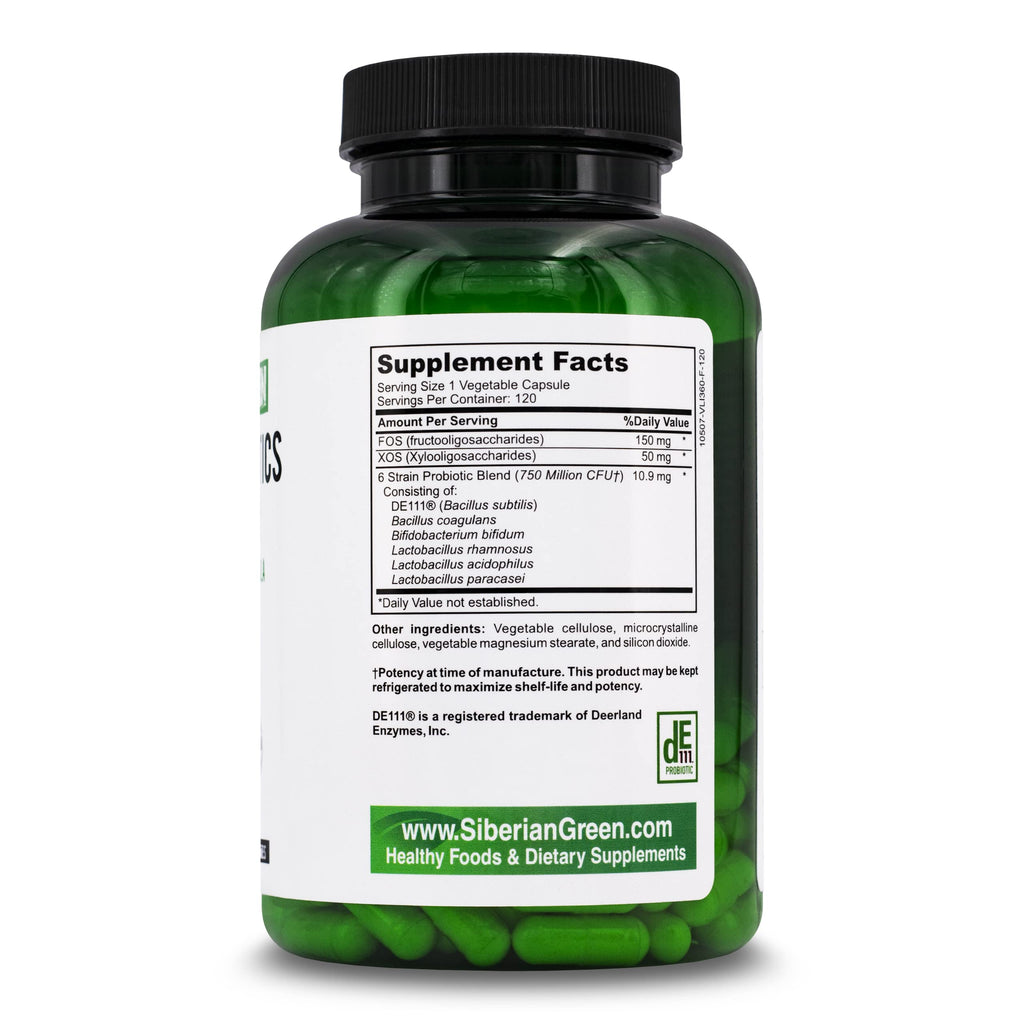 Siberian Green 6 Super Probiotics - 120 Capsules - image 6