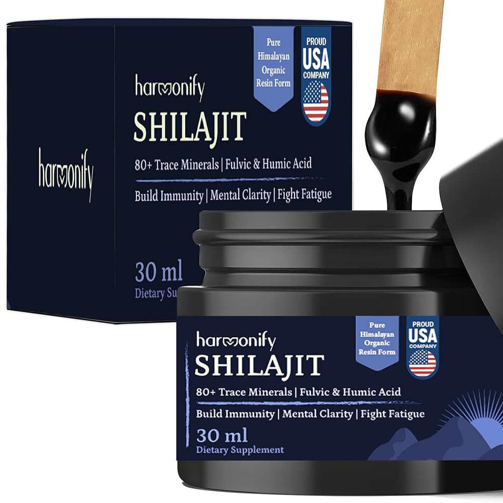 HARMONIFY Shilajit Pure Himalayan Resin - 60 Servings