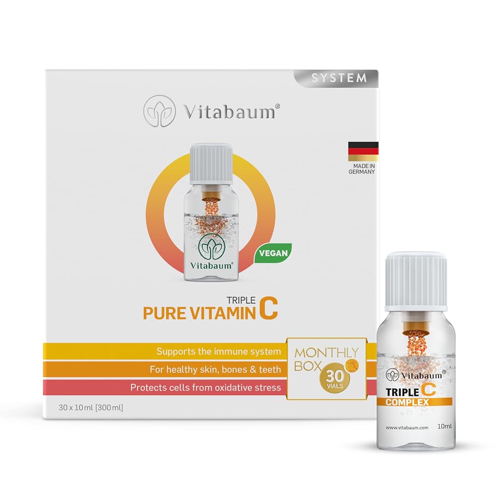 Vitabaum Triple Pure Vitamin C 500mg Immune Support - 30 Vials