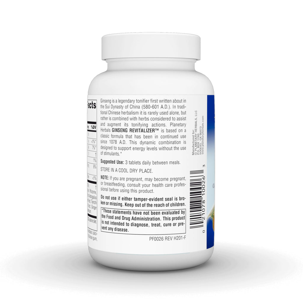 Planetary Herbals Ginseng Revitalizer - 90 Tablets - image 3