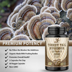 SMSHEALTHPRODUCTS Turkey Tail Mushroom 50% Extract - 60 Vegetarian Capsules - image 7