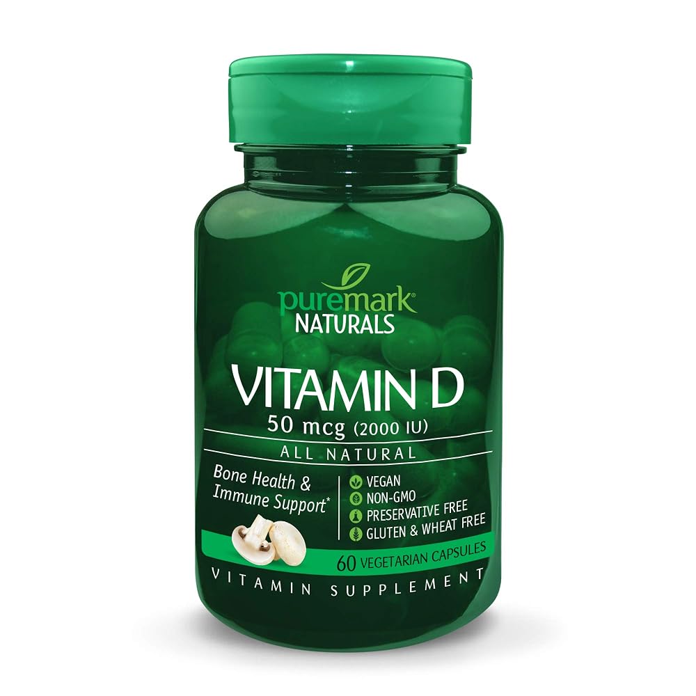 Puremark Vitamin D 2000 IU Vegetarian Capsules - 60 Count
