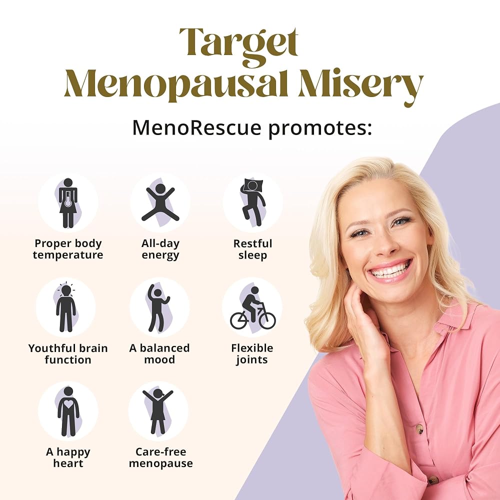 MenoRescue Menopause Support Supplement for Hot Flashes - 60 Capsules - image 4
