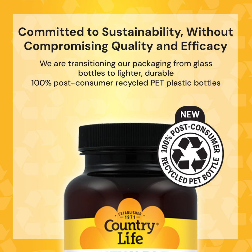Country Life Biotin High Potency, 5mg- Certified Gluten Free