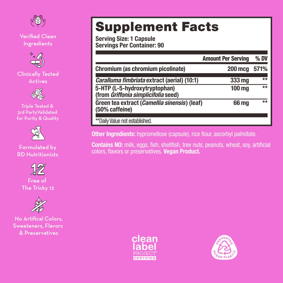 HUM Skinny Bird Green Tea Extract Appetite Support - 90 Capsules - image 8