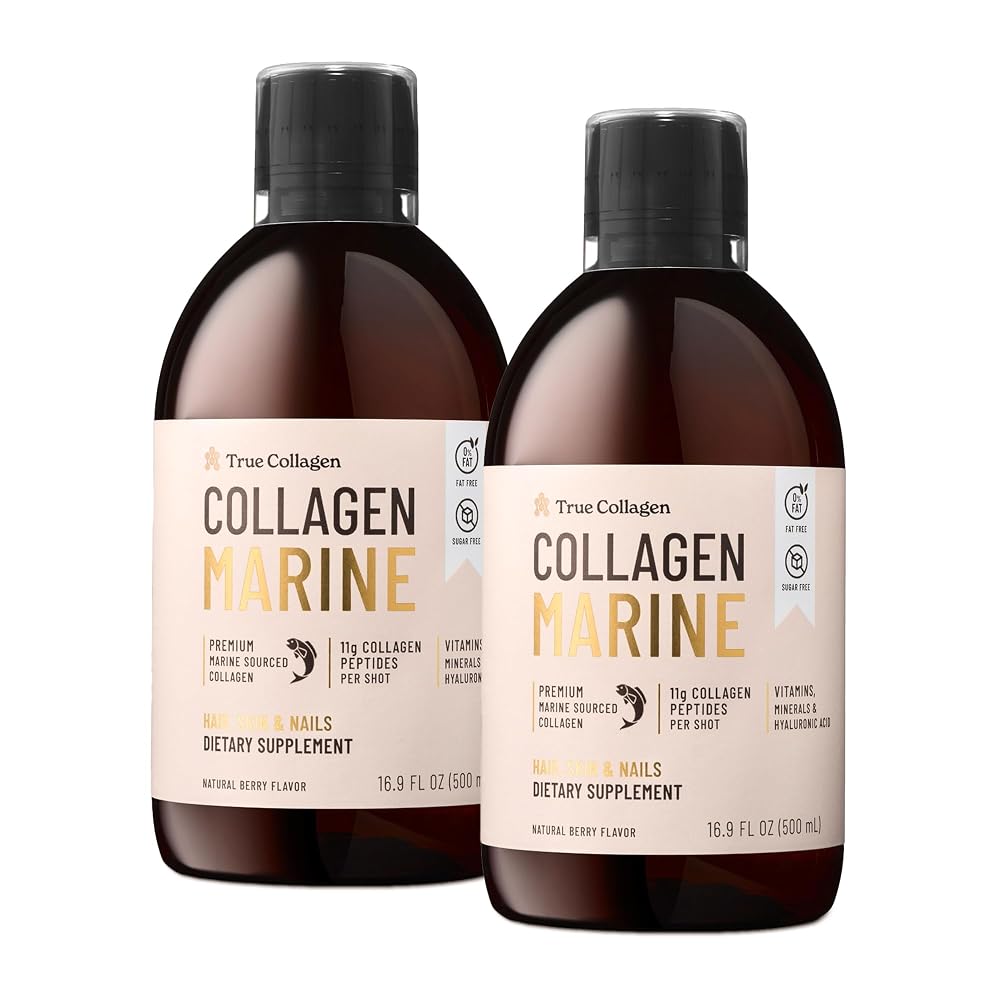 True Collagen Marine 11,000 mg Liquid for Skin & Hair - 2 x 500 ml