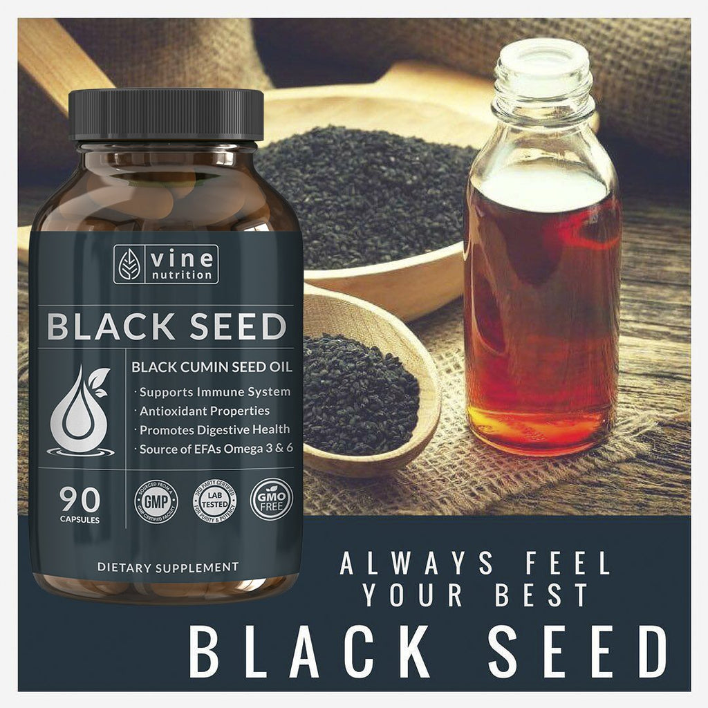 Vine Nutrition Black Seed Oil 500mg - 90 Softgels - image 6