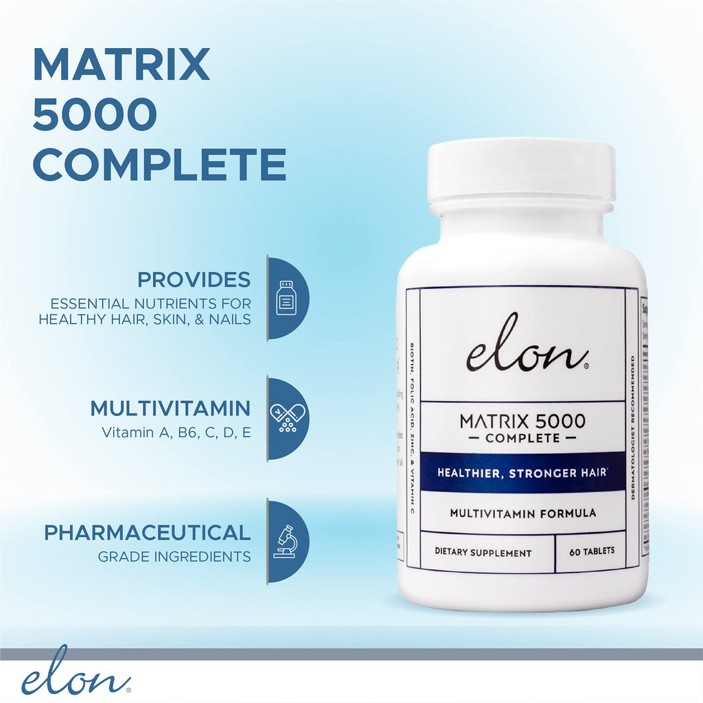 Elon Matrix 5000 Complete Multivitamin with Biotin - 60 Tablets - image 2