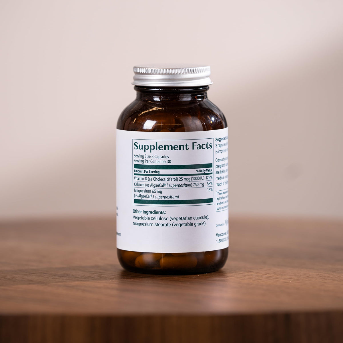 AlgaeCal Organic Calcium Supplement for Bone Strength