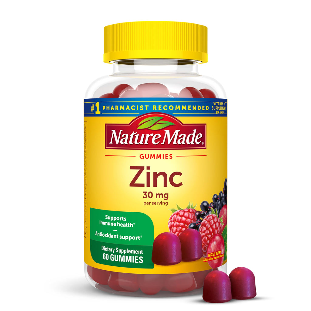 Nature Made Zinc 30 mg Gummies Immune Support - 60 Gummies