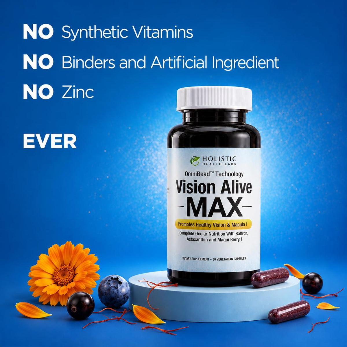 Holistic Health Labs Vision Alive Max Eye Supplement Lutein