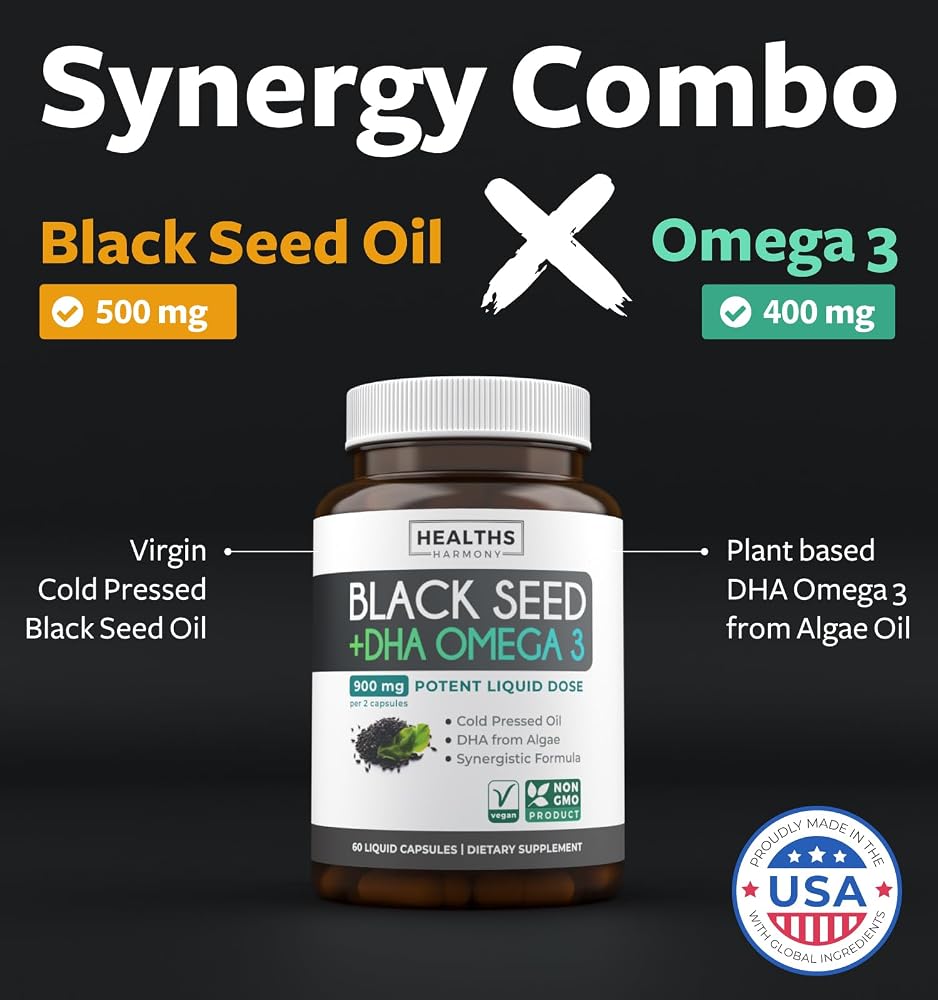 Healths Harmony Black Seed Oil Capsules - 30 Softgels - image 2