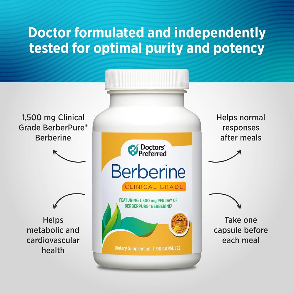 DOCTORS' PREFERRED Berberine Clinical Grade Supplement - Doctor