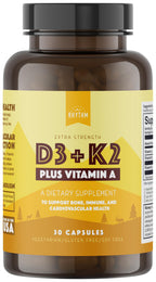 Natural Rhythm Vitamin D3 5000 IU with K2 MK-7 - 30 Capsules
