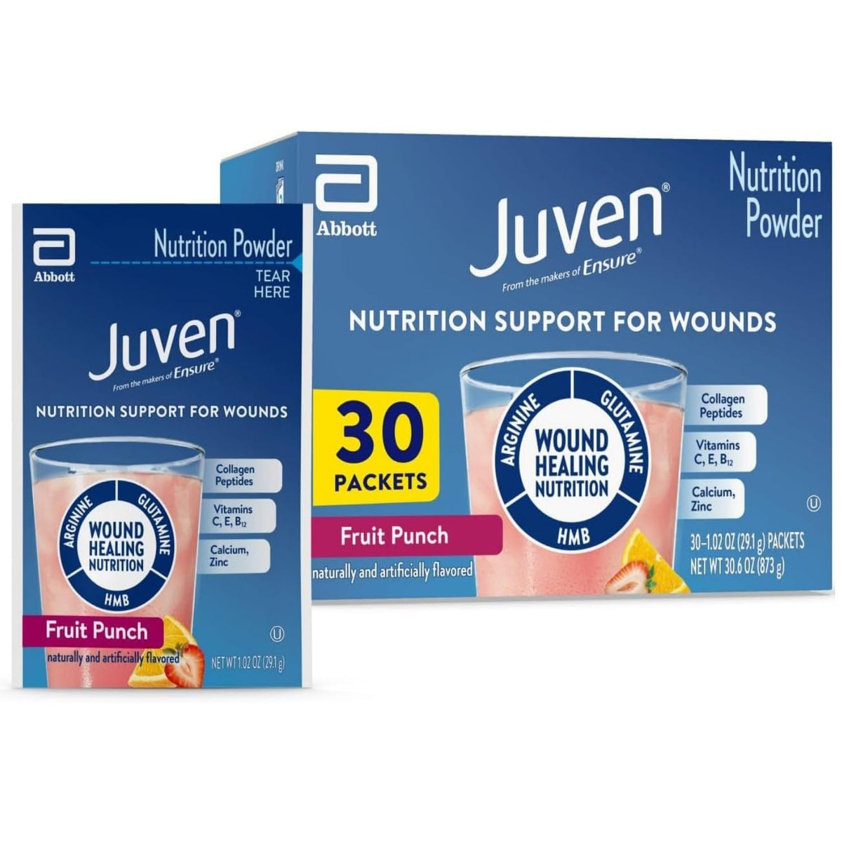 Abbott Juven Powder Nutritional Supplement Fruit Punch - 30 Packets